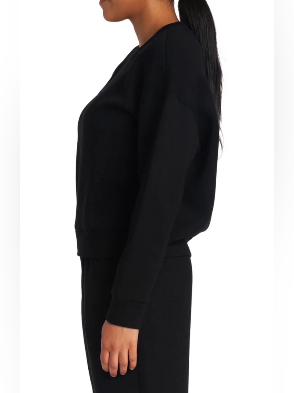 LAZYPANTS Women’s Double Knit Fleece Crewneck Sweatshirt – NWOT ✨ - Picture 3 of 3
